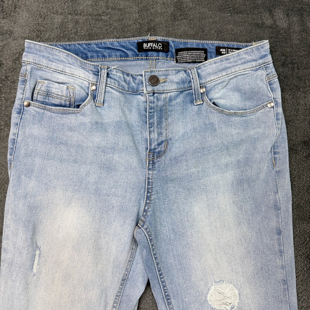 Buffalo David Bitton Jess Rip & Repair Mid-Rise Skinny Jeans Size 8/29 - Picture 11 of 13